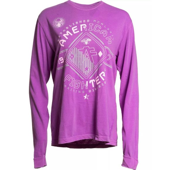AMERICAN FIGHTER Women's T-Shirt L/S MASSACHUSETTS - Picture 8 of 8